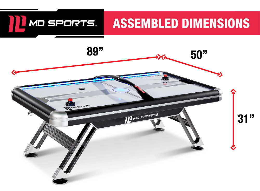 MD Sports Air Powered Hockey Table