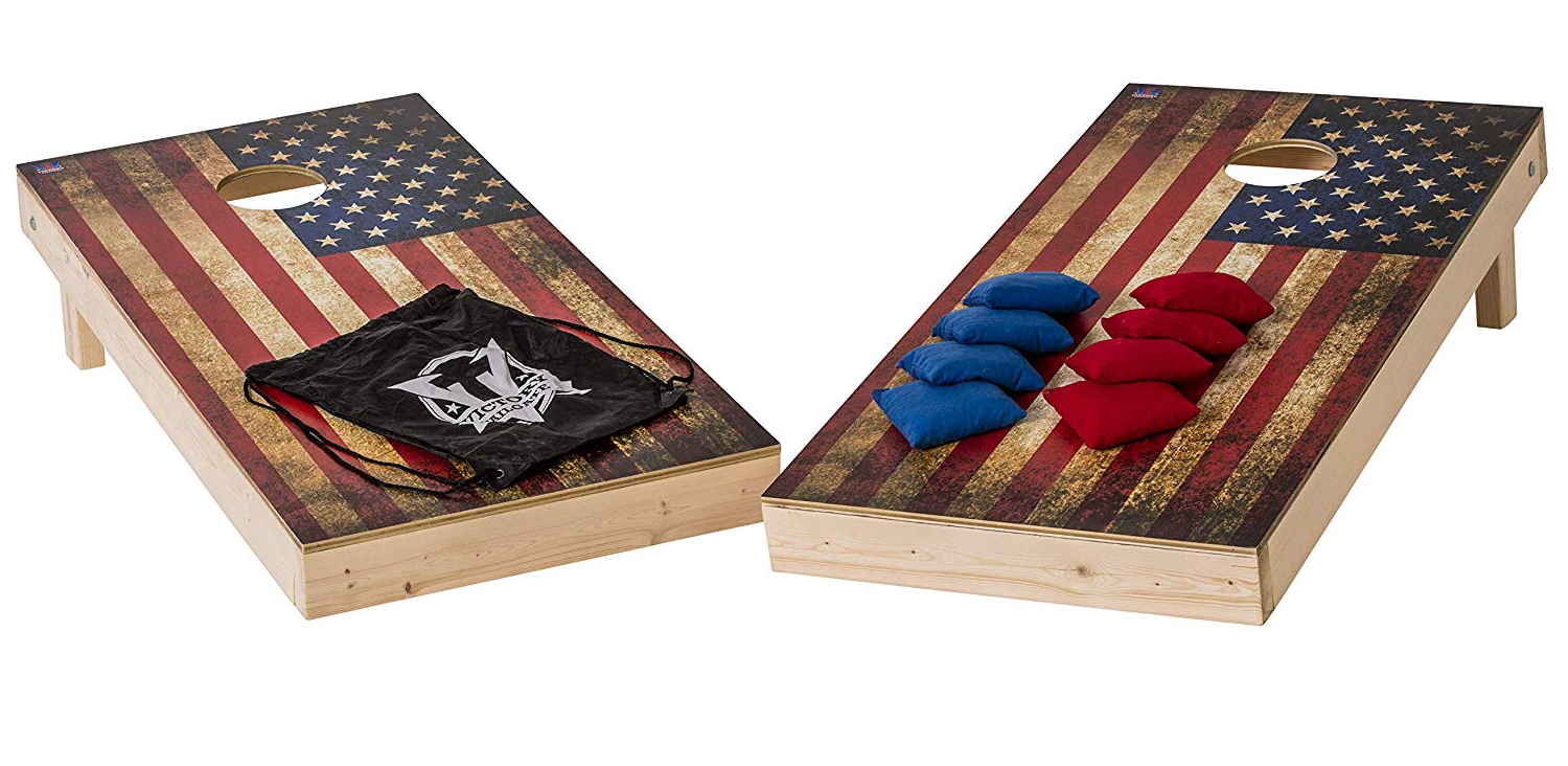 Victory Tailgate Vintage American Flag Cornhole Set