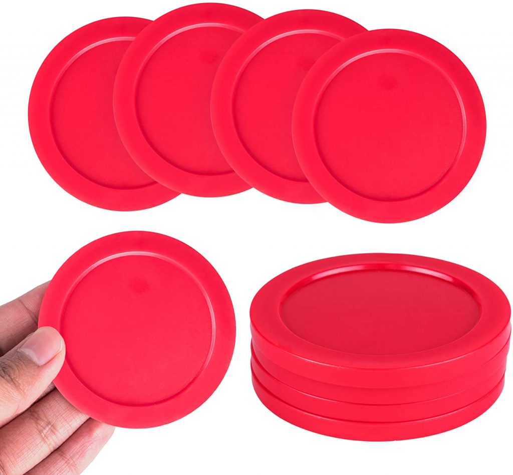 Red Air Hockey Pucks From Super Z Outlet
