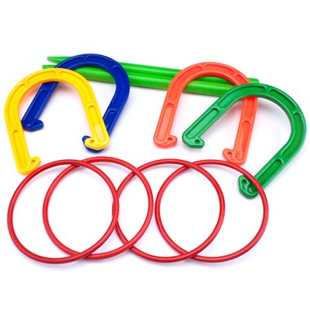 K-Roo Sports Plastic Horseshoe And Ring Toss Game Set