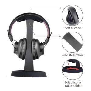 Avantree Aluminum PC Gaming Headset Headphone Stand Hanger with Cable Holder for Sennheiser, Sony, Audio-Technica, Bose, Beats, AKG, Gaming Headset Display - HS102